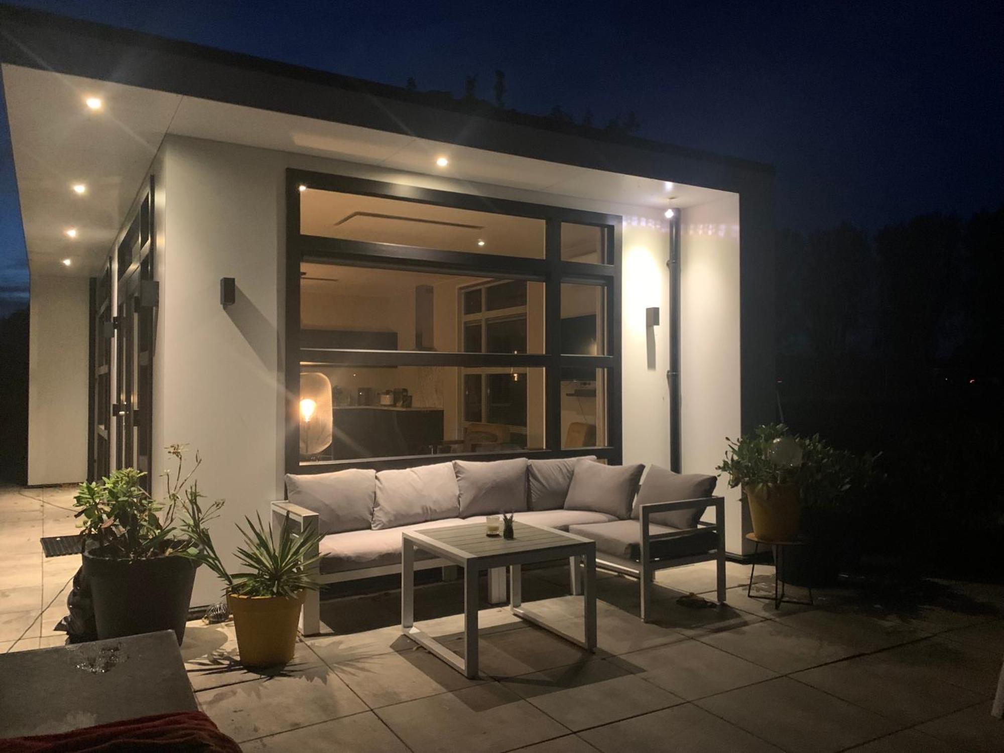 Luxus Chalet Hafenblick Lathum Exterior foto